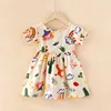 White background paradise princess dress