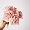 Hand-feel 5-head rose bouquet-autumn flesh pink