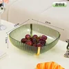 Square, luxurious fruit platter [Transparent Green]