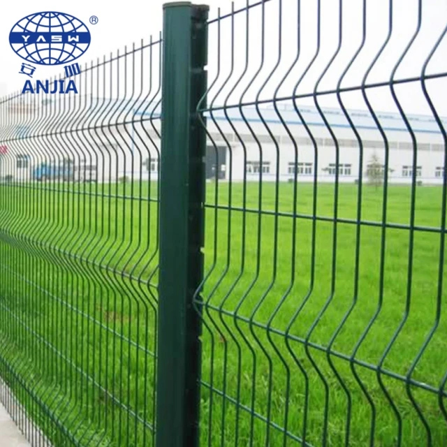 Privacy Fence Panels Iron Garden Fence With Post PVC Caoted 3D Curved Fence Outdoor Fencing& Trellis & Gates
