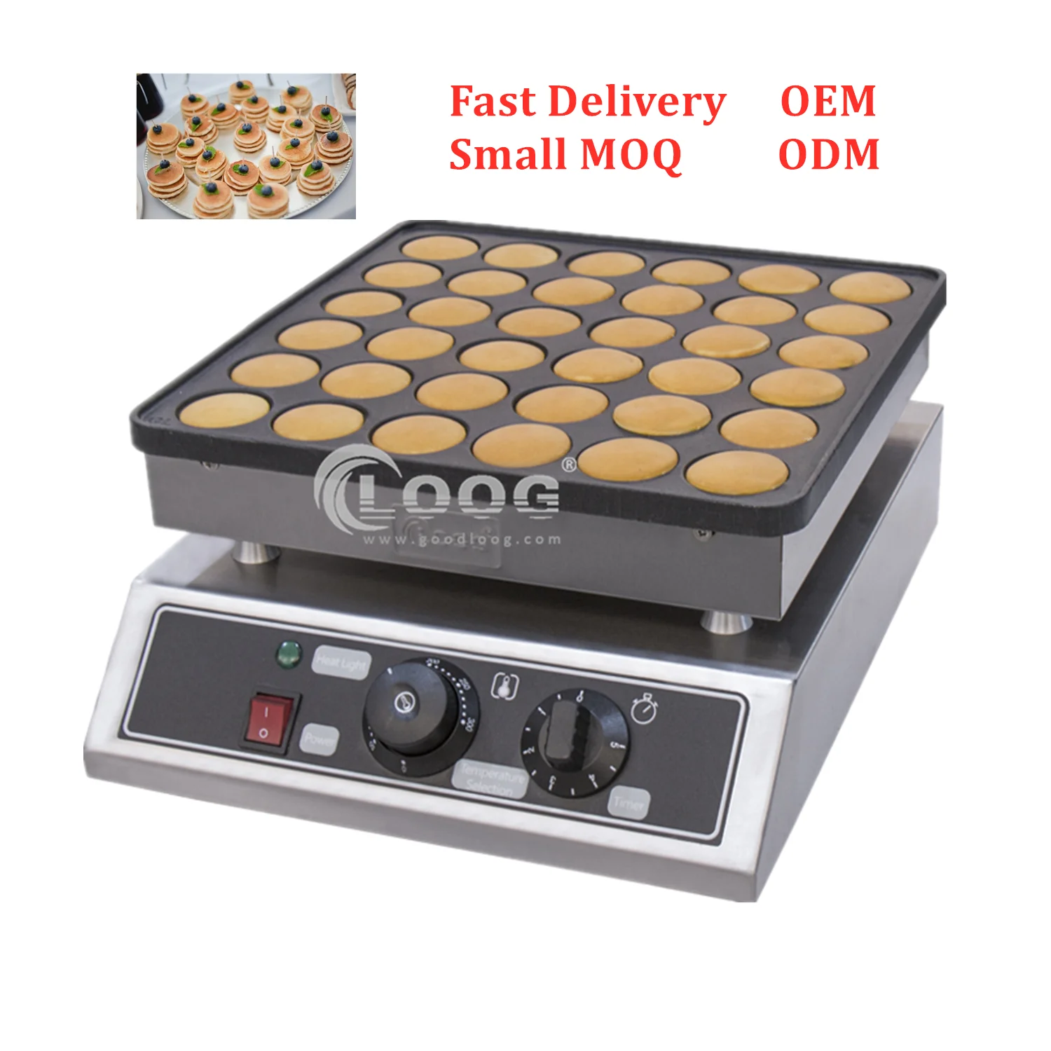 Wholesale Nonstick Poffertjes Grill Maker Factory Best Waffle Making  Electric Commercial Mini Dutch Pancake Machine for Muffin Restaurant From 