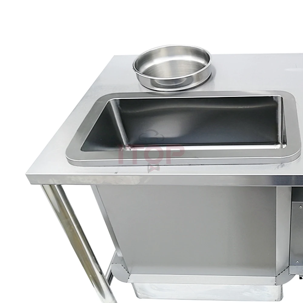 Chicken Breading Table Powder Machine Catering Equipment Breading Stainless Steel Chicken Wrapping Powder Table