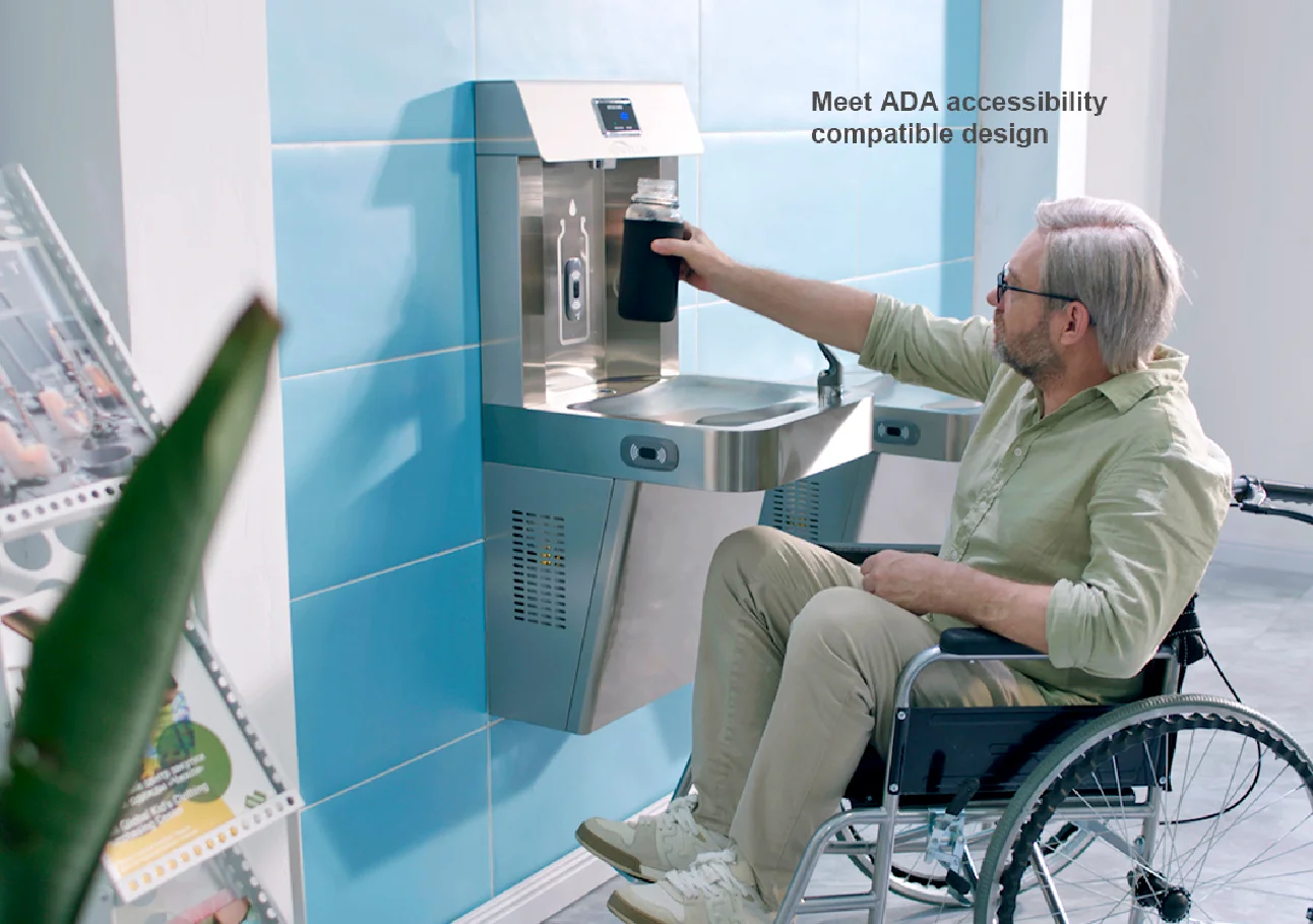 Snapshot of Wheelchair Accessible Wall Mount Drinking Fountains