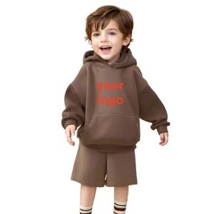 Wholesale Kids Wear Printed Pattern Toddler Boys Clothing Sets Baby Tracksuit Shorts Hooded Sweat Outfits Children's Clothing