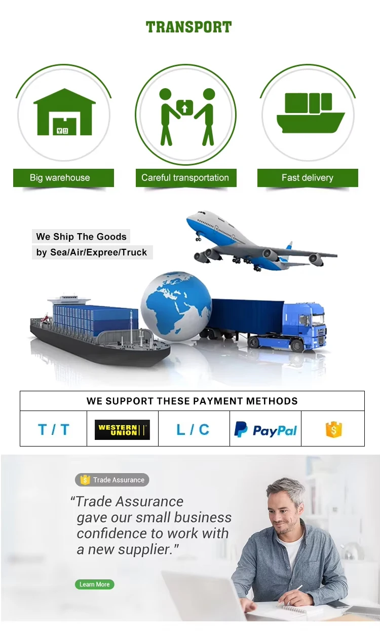 Packaging & shipping specifications