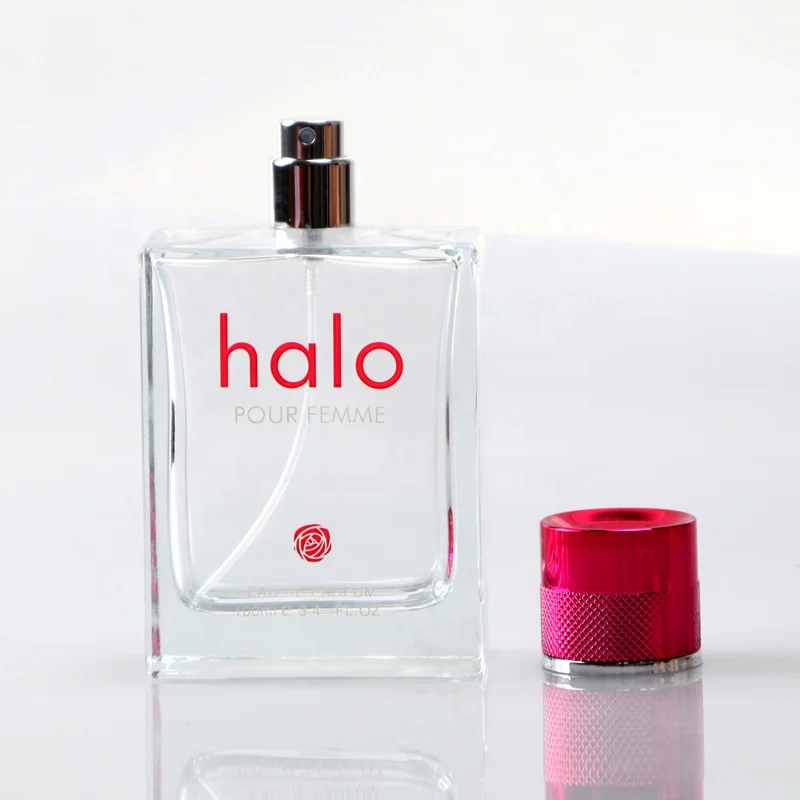 Custom square Rectangle Fine Mist Sprayer Portable Bottle Luxury Taobao Perfume Bottle 100ml