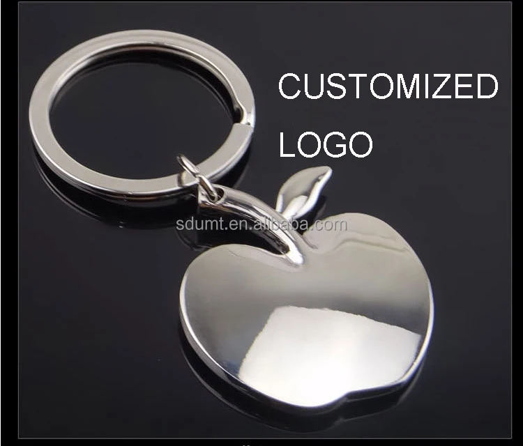 Custom Metal Apple Keychain Apple Shaped Key Chain Apple Keyring For