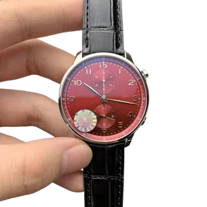 New 42mm Large Dial Ultra-thin Mechanical Men's Watch Special Red Edition Classic Elegant High-quality Automatic Business Watch