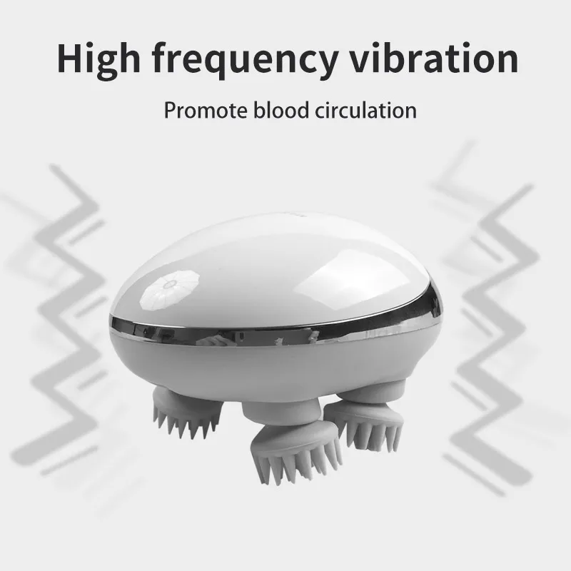 Ems Scalp Head Massager,Vibration Infrared Scalp Massager For Hair