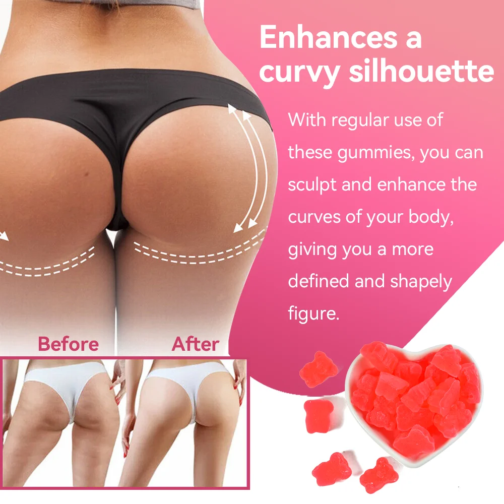 Chinaherbs Custom Logo Bbl Gummies For Bigger Hip And Butt Enlargement Hips Enhancement Klw