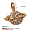 Pj279Weg White Diamond Gold Pendant
