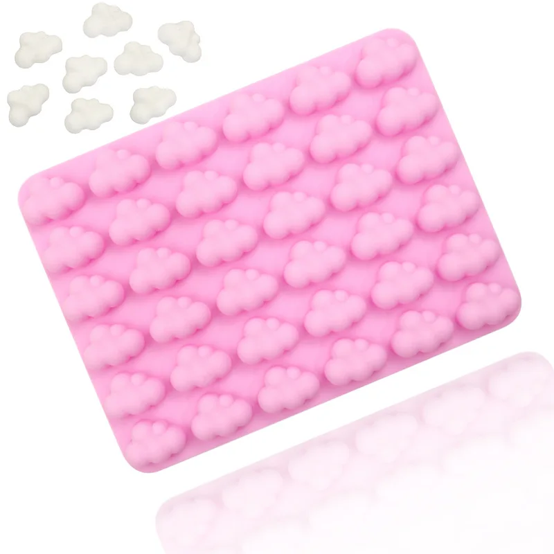 Mini Cartoon Cloud Silicone Fondant Mold - 36 Cavities For Cake