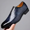 Men's Breathable British Style Business Shoes Fashion Classic Men Dress Black Flat Pu Leather Shoes for Men Loafer Shoes