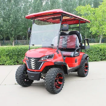 48v Lithium Battery Import New Energy Zone Excar 2 4 6 8 Seater Seat Person Electric Golf Cart Lithium Car