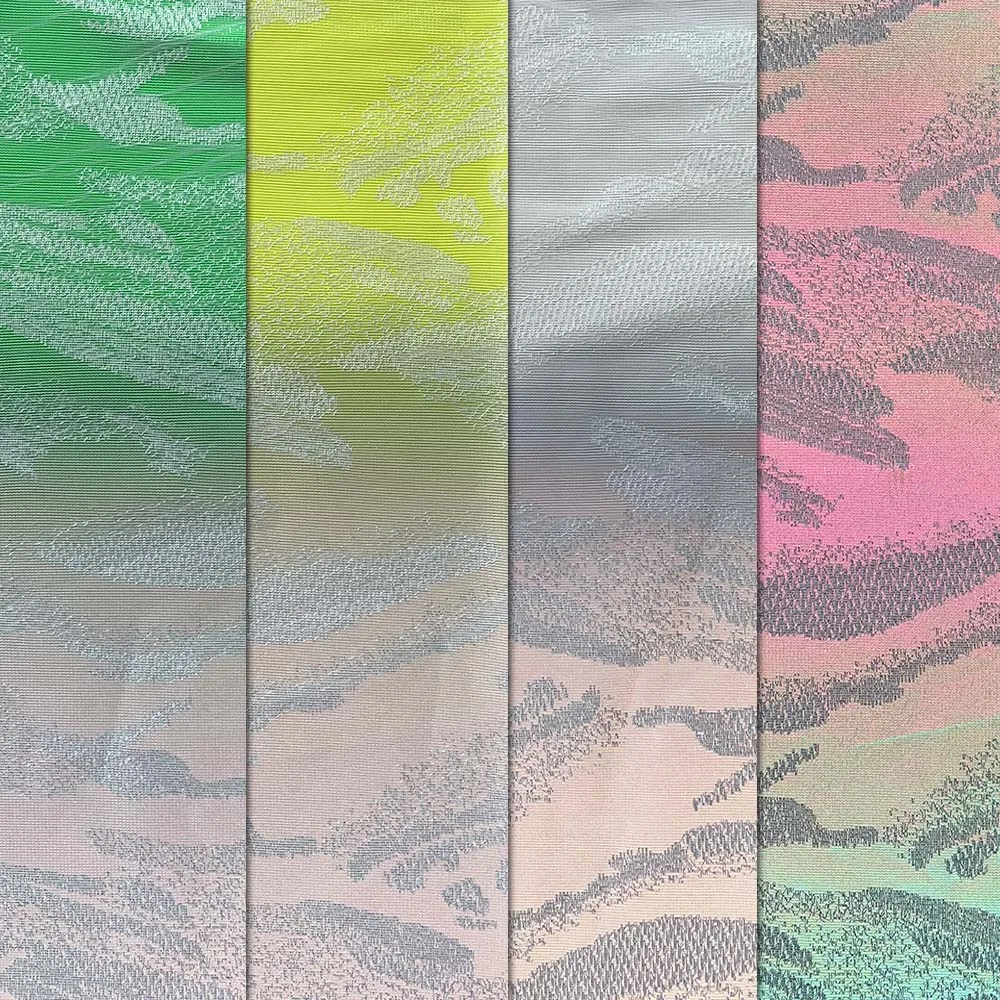 HCSP комбинированная Светоотражающая светоотражающая ткань с постепенным изменением