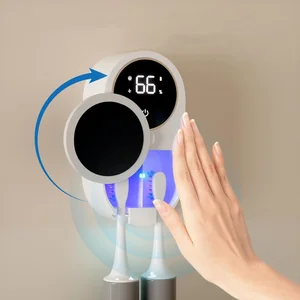 X122 Dual Electric Toothbrush Sanitizer with UVC+UVA Disinfection and Type-C Charging for Couples