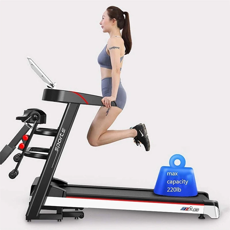 2023 модернизированная модель дома многофункциональная беговая дорожка для фитнеса с гантелями и функцией