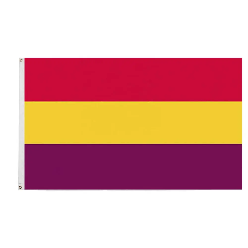 yellow purple and red flag