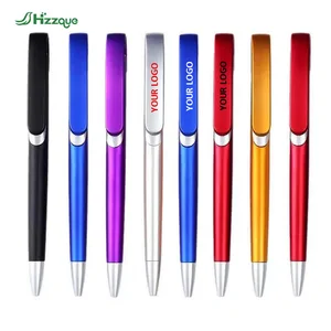 OEM Custom Logo Ball Pen Hot Selling 1.0mm Smooth Student Stationery Simple Design Cheap Plastic Colorful Customization for