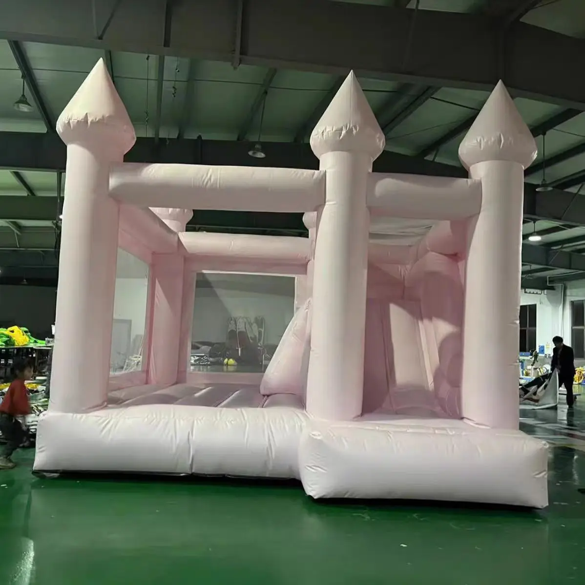 Hot Sale Custom White PVC Inflatable Bouncy Castle Factory Direct Kid's Event Rental for Bounce House Parties Trampoline Parks