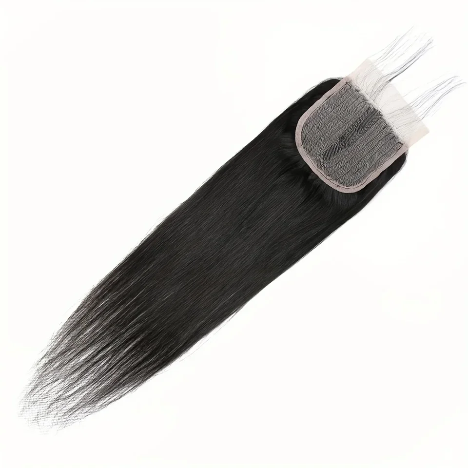 Human Hair T Part Cheap Brazilian Remy Lace Closure_voghion.com