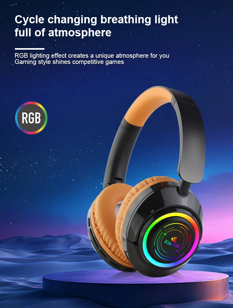 Kisnoli A16 Wireless Gaming Blue Tooth Headset