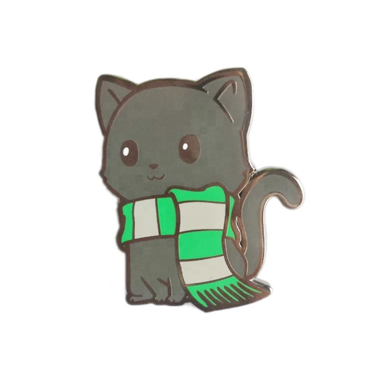 Cat Head Bonsai Cactus Enamel Pin - Cute Lapel Pin For Jackets, Bags & Lanyards