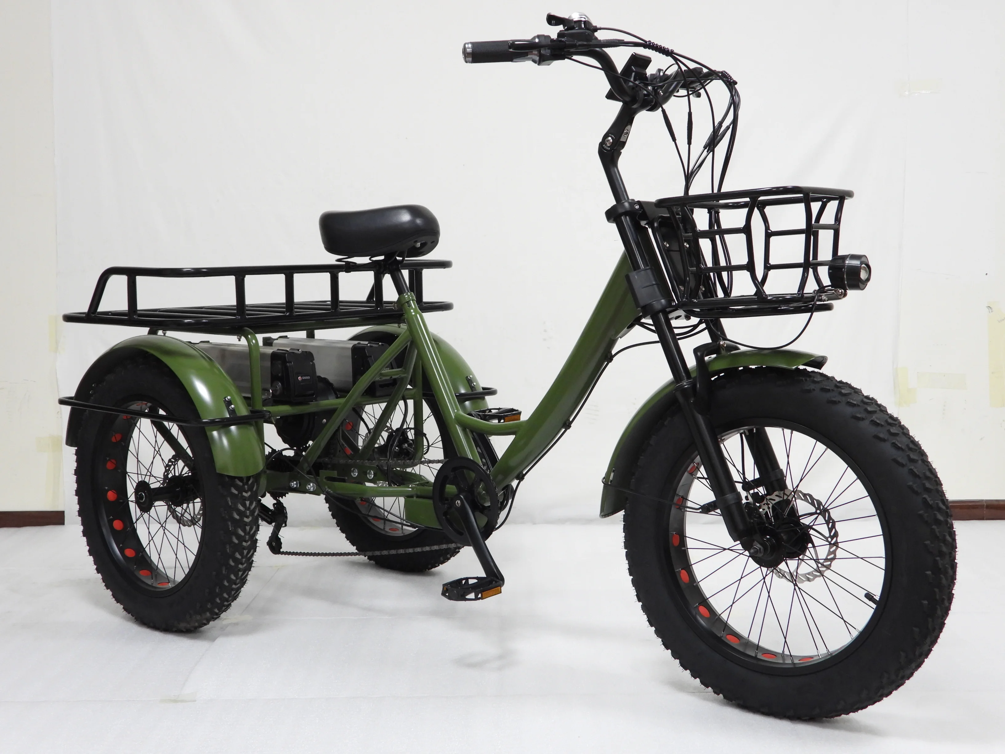 2024 New Electric Trike 3 Wheel Removable Battery Assisted Pedal Lcd