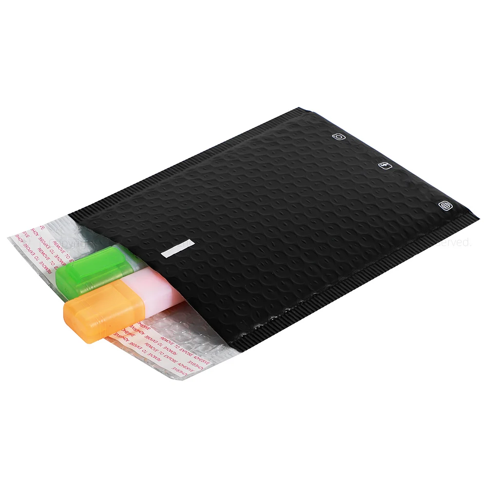 New Arrival Yellow Custom Logo Printed Eco Friendly Cute Bubble Mailers Padded Envelopes Shipping Mailers