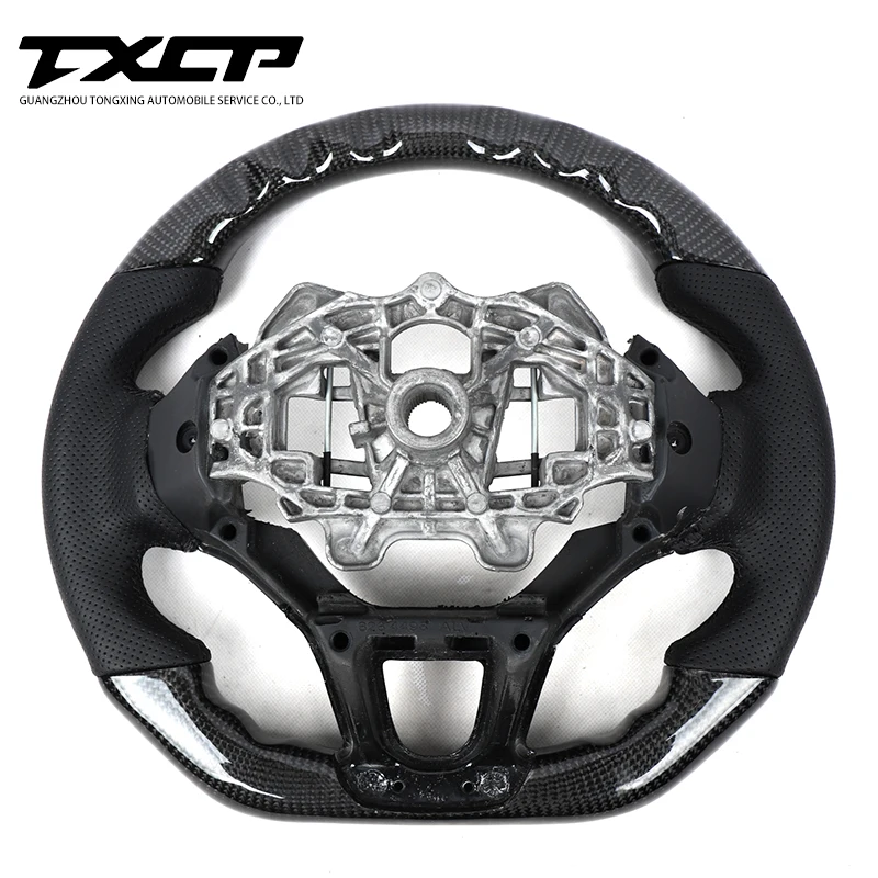 Fit for Peugeot 308S Custom Universal Car Steering Wheel Auto Alcantara Led Carbon Fiber Racing Wheel Convertible