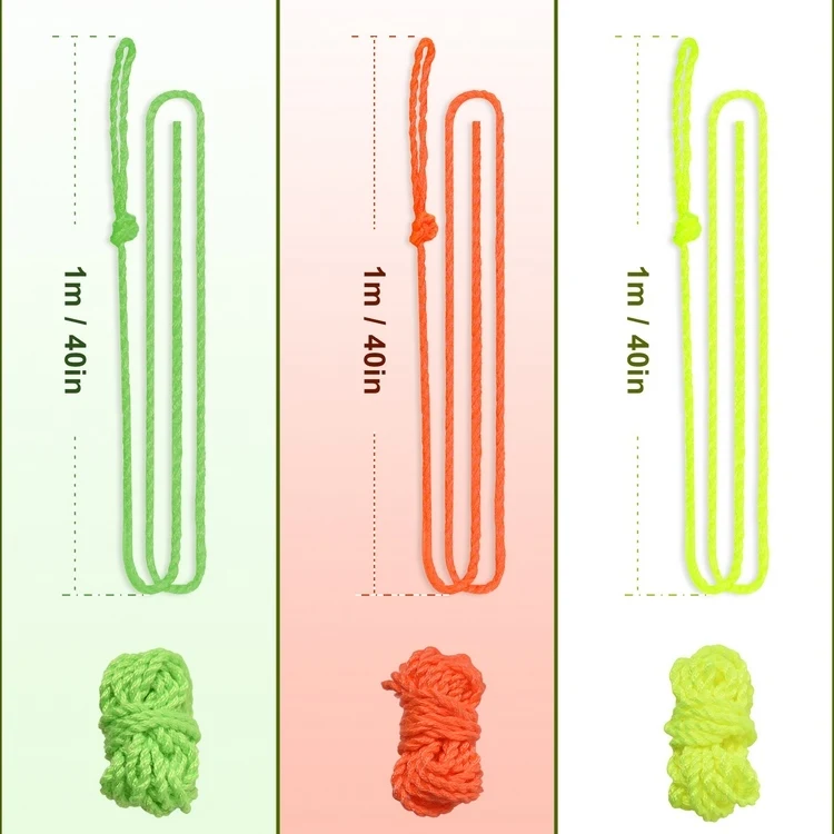 HUIOP Lot de 12 cordes de rechange Yoyo 1 m 10 brins pour boule Yoyo réactive et insensible