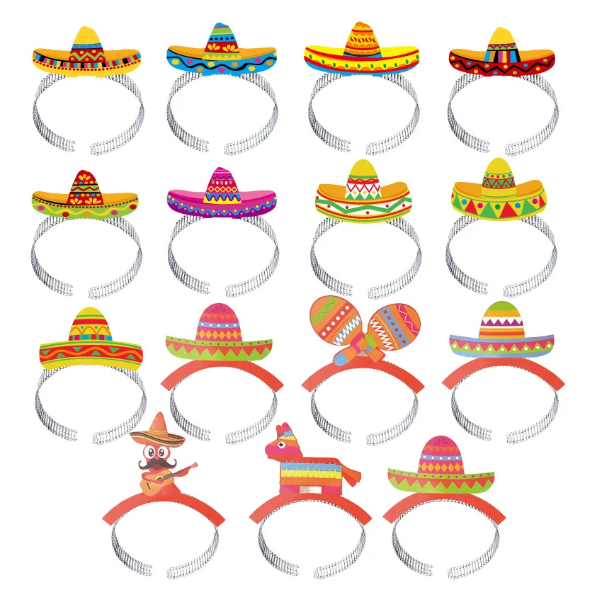 Fiesta Eyeglasses Cinco De Mayo Paper Glasses Mexican Themed Decoration ...