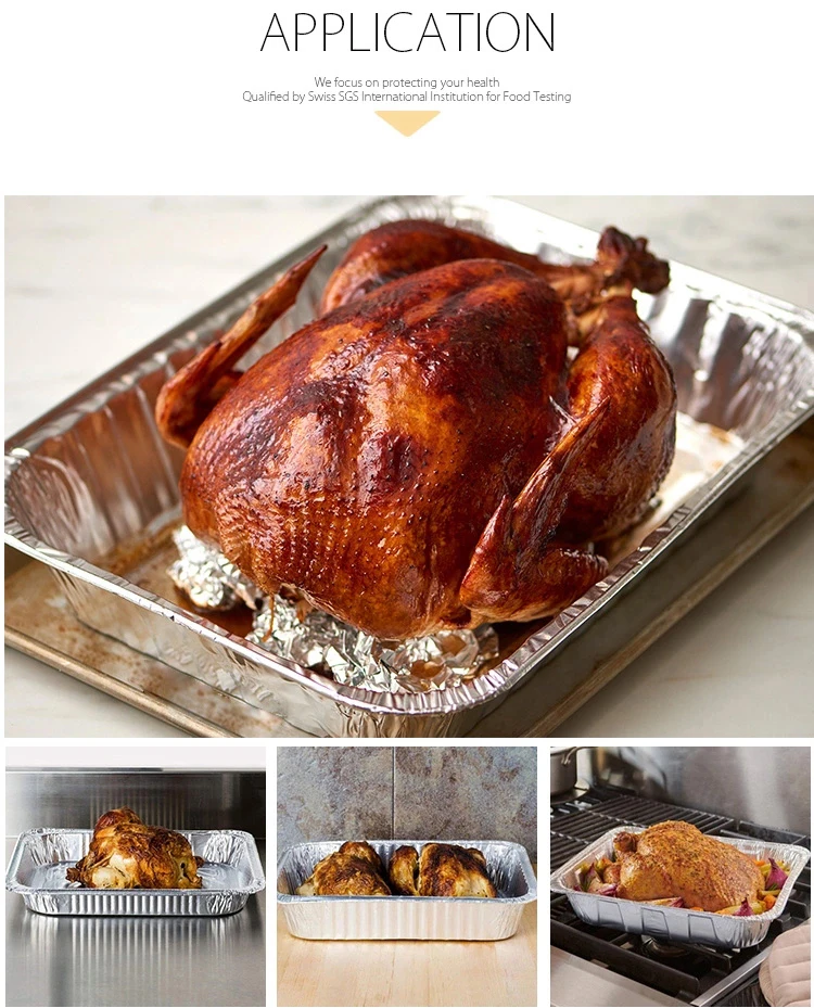 product tia cb66175 inch square box 7200ml large food aluminium turkey high cook kitchen accessory food containers-2