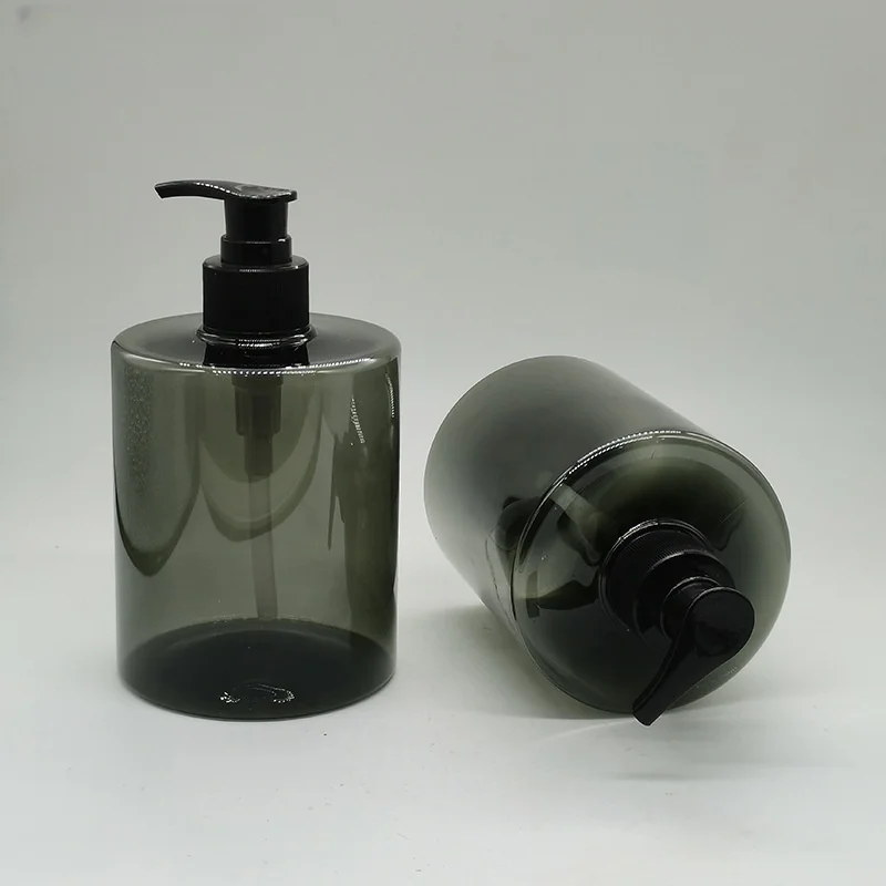 Custom Luxury 300ml 500ml PET Plastic Pump Bottle Shampoo Shower Gel Body Wash Bottle