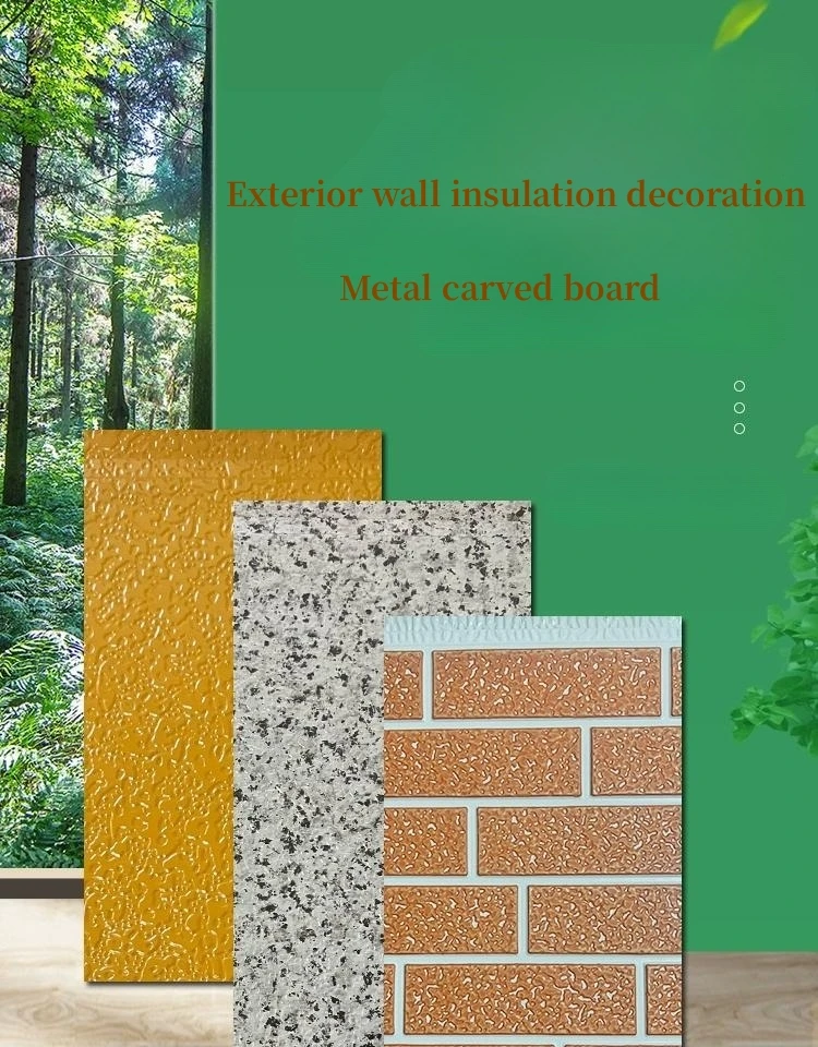 High Efficiency Wall Sandwich Panel Decorative Exterior Metal Siding Panel Exterior Facade Panel factory