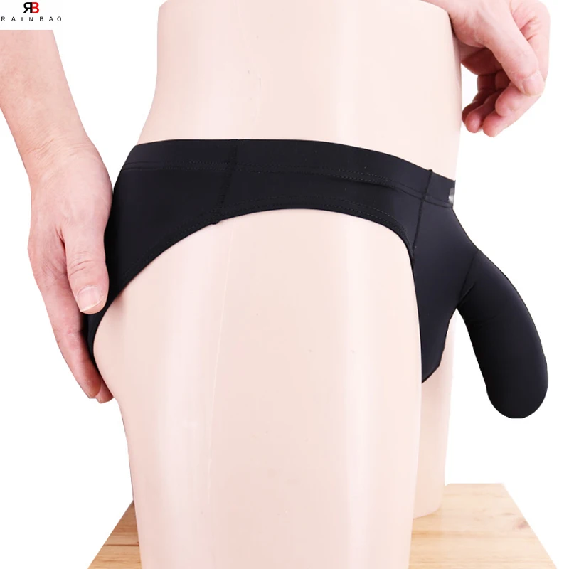 Factory Direct Selling Elephant Nose Shape Fancy Thong Big Size Custom Service Underwear Sexy Hot Erotic Gay Men's Boxer Briefs