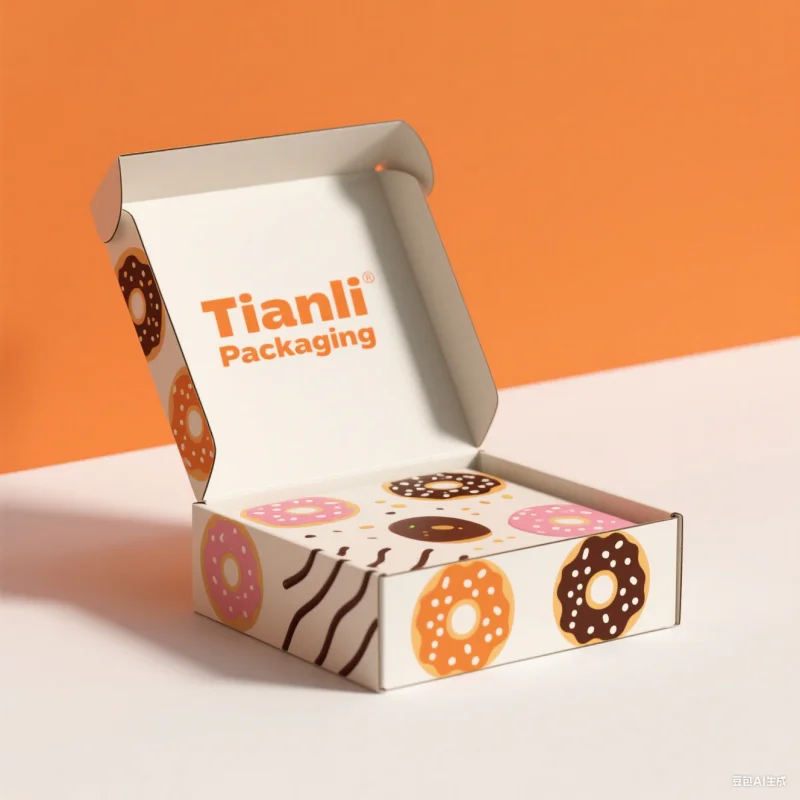 Donut Packaging Box Factory Custom Food Paper Packaging Boxes for Chocolate Cake Macaron Pastries Cookies & Biscuits Takeaway Box Factory 