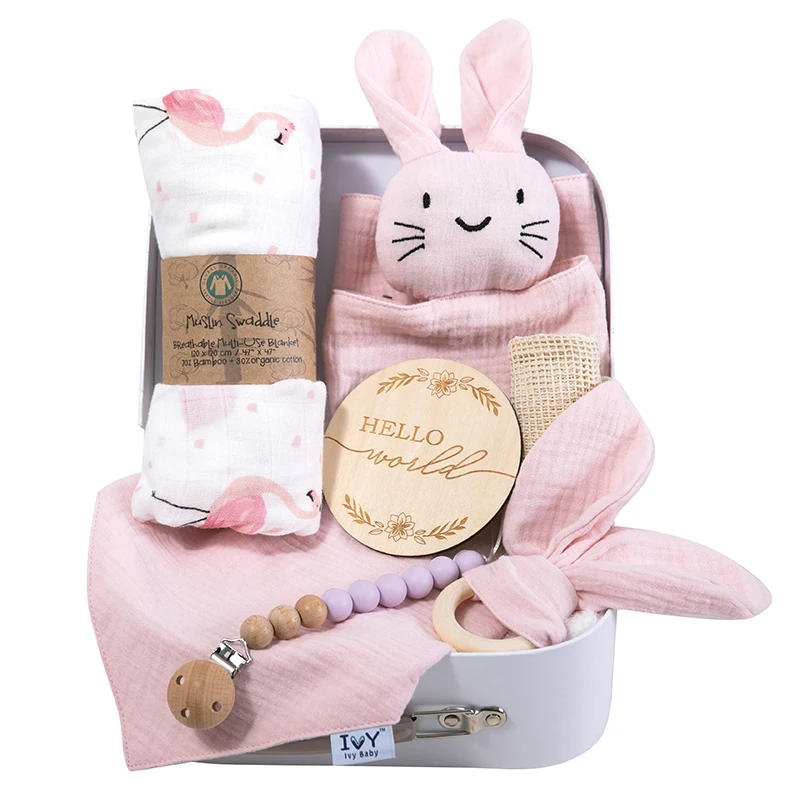 Four Seasons  New Born Baby Clothing Set Pure Cotton  Baby Clothes Newborn Set Gift Box Custom New born Baby Shower Gift supplier