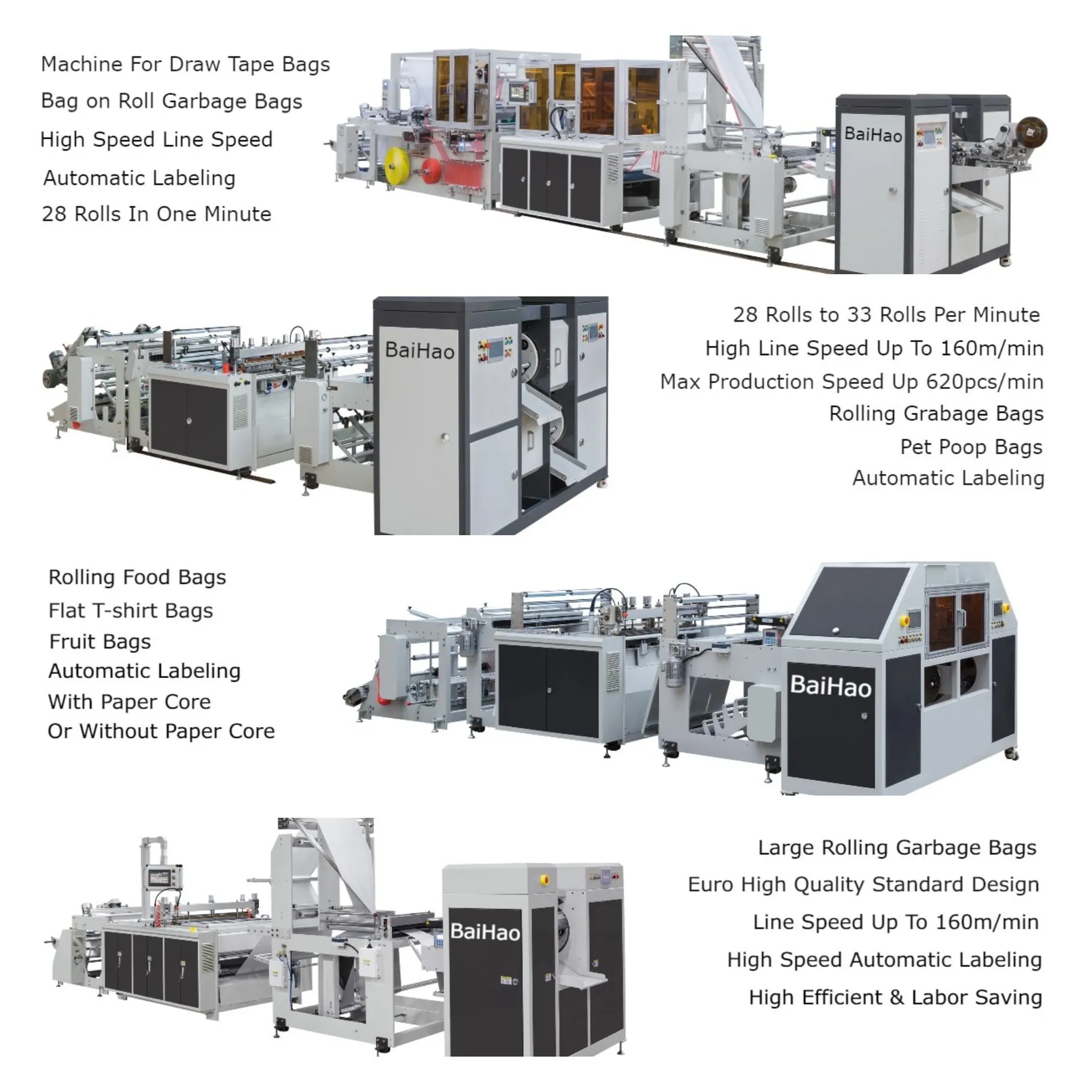 Plastic Bag Roll Machine Garbage Bag Line Buy Bag Making Machine,Hdpe Bag Making Machine
