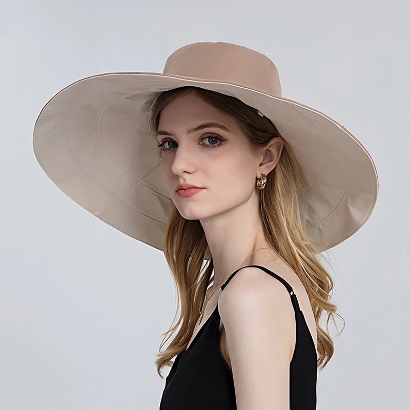 Шляпа рыбака с новым дизайном, Женская двусторонняя шляпа с защитой от ультрафиолета, мексиканские шляпы с широкими полями