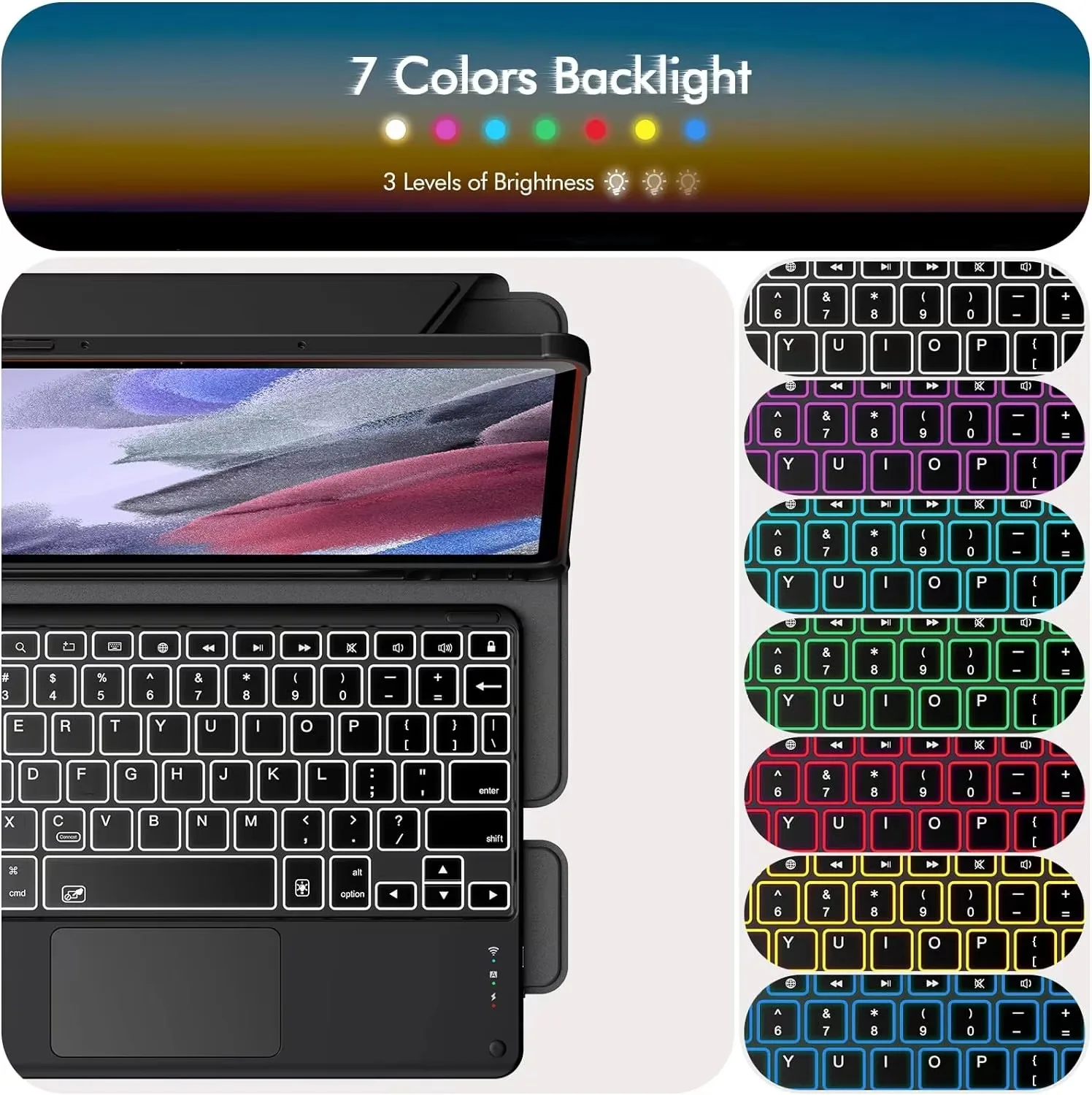 product laudtec simple business tablet case portrait and landscape modes customize logo for samsung galaxy tab s9 s11 fe a11 plus pbk356226-5