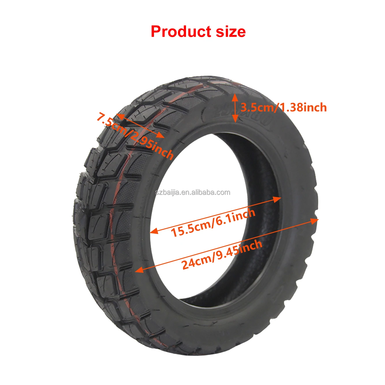 255*80 Off-road Outer 10x3.0 80/65-6 Road Repair Parts Scooter for 10 Inch Kugoo M4 Zero10x Electric Scooter Accessories Parts
