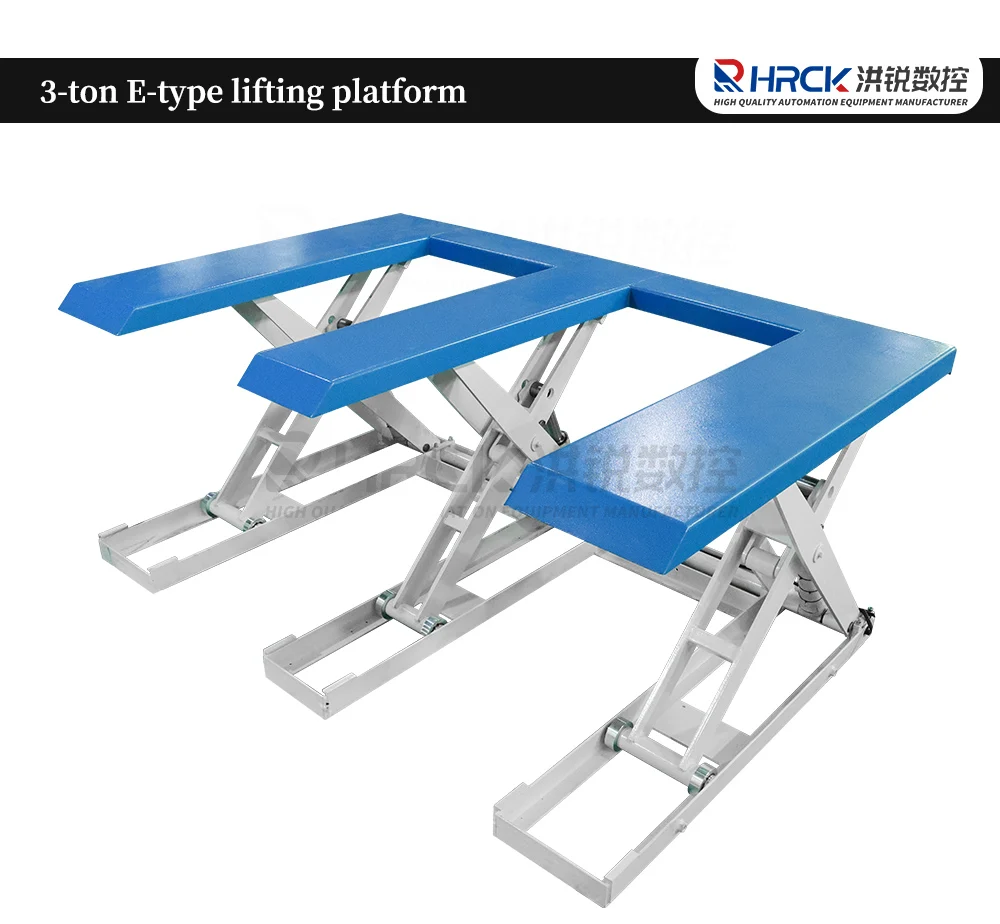 Hongrui One - Click Operation And Easy Loading And Unloading E Shape Lift Table unloading table details