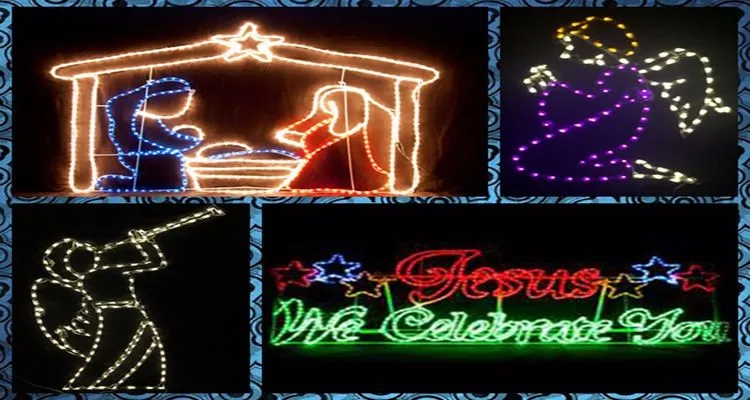 The Birth of Jesus Nativity Scene Outdoor Decoration Large LED