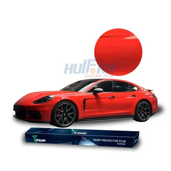 2024 Super High Gloss Anti Water Spot Yellowing Resistance Automobile TPU PET Red Color Changing Films