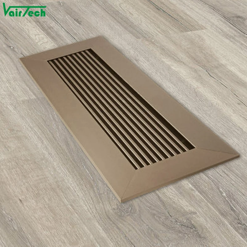 Floor Vents HVAC System Black Removable 4x10 Metal Ventilation