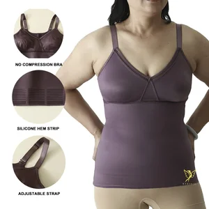 Hygieia Custom Tummy Control Slimming Shapewear Tank Tops for Women Body Shaper Cami Seamless Compression Camisole