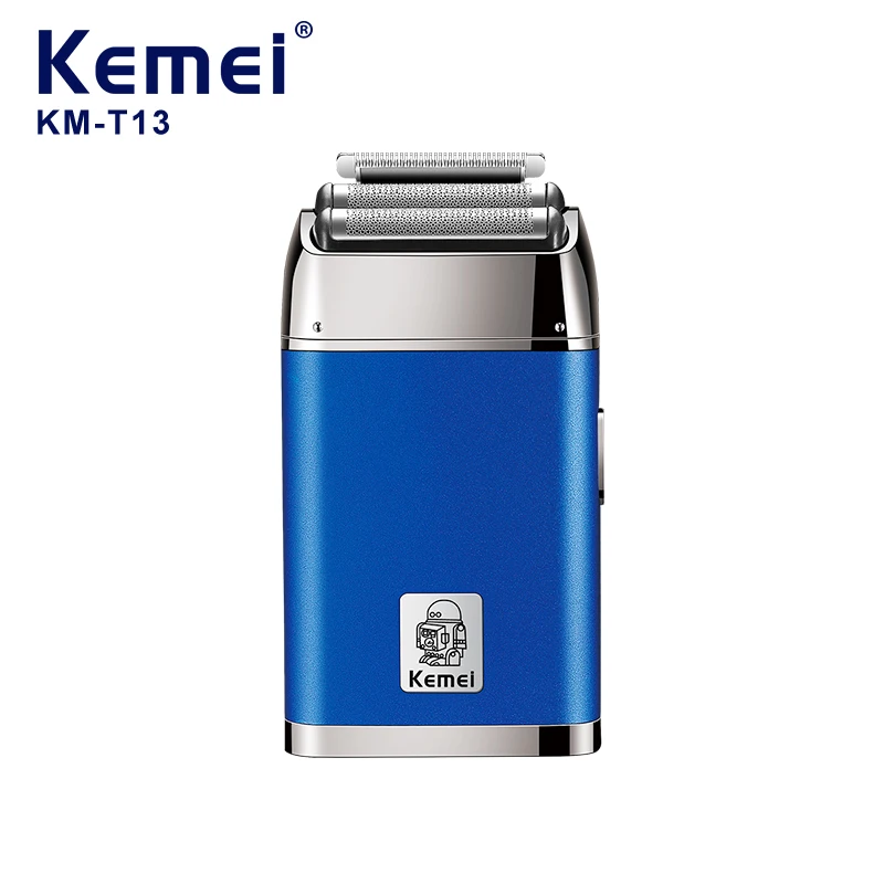 KEMEI elektriske barbermaskiner til mænd KM-T13 2 IN 1 Elektrisk folie genopladelig professionel barbermaskine til mænd