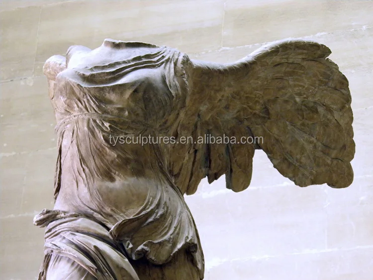 World Famous Antique Stone Marble Angel Headless Statues Classic Vitcory Sculpture for Sale