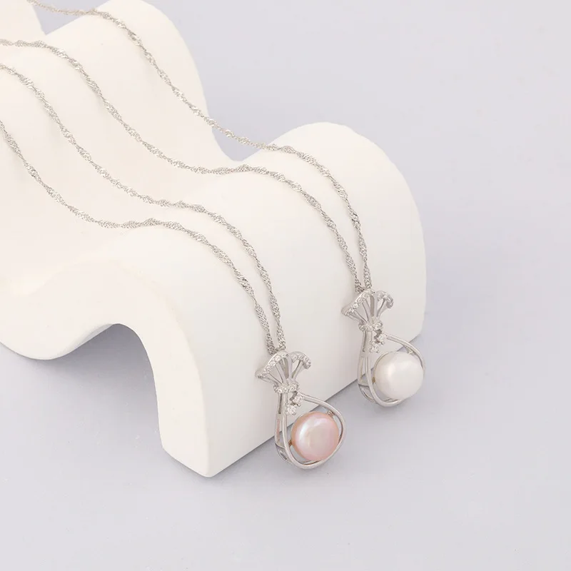 925 Sterling Silver Necklaces with Freshwater Pearls
